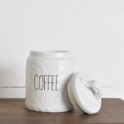 White Ceramic Coffee Keeper