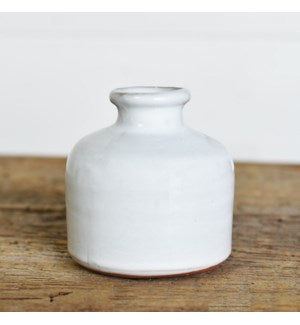 Fat White Vase