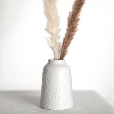 4&quot; White Ceramic Vase