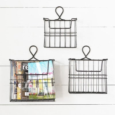 IND. WIRE WALL BASKETS