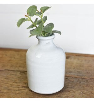 Fat White Vase