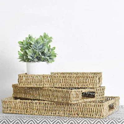 Natural Rectangular Seagrass Baskets