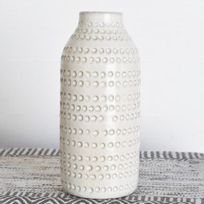 White Pattern Vase