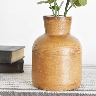 Decorative Wood Vase