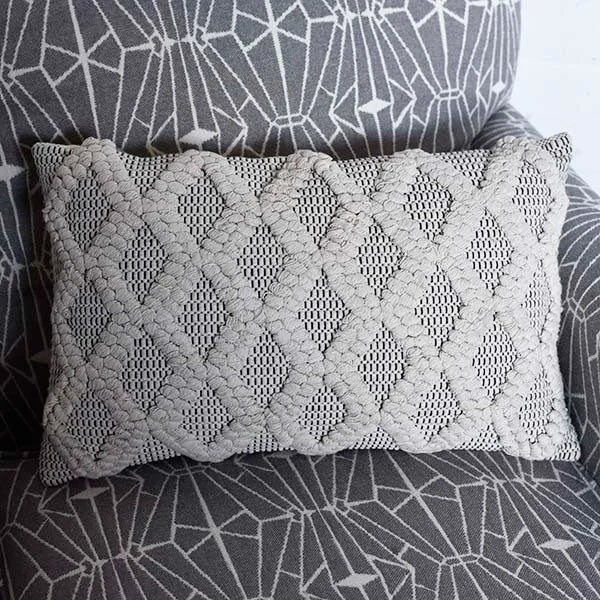 Black/Neutral Rectangle Pillow