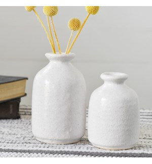Sandy White Vase