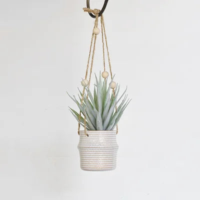 White Dot Planter