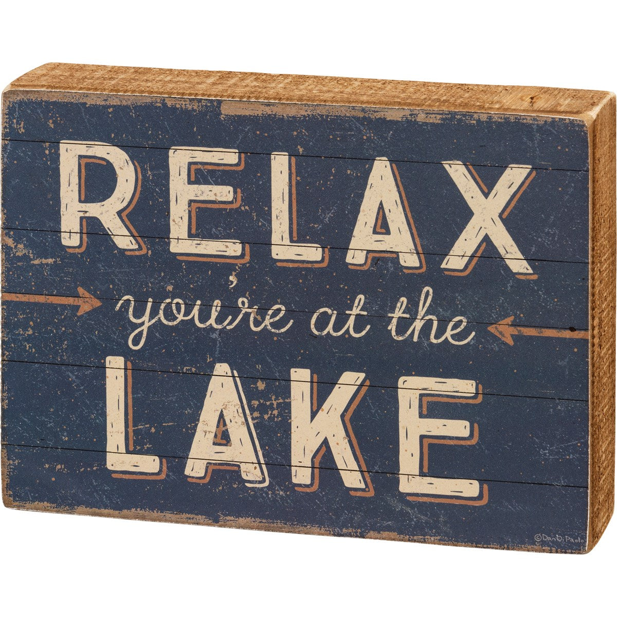 Relax Lake Sign