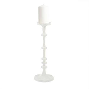 White Metal Candlesticks