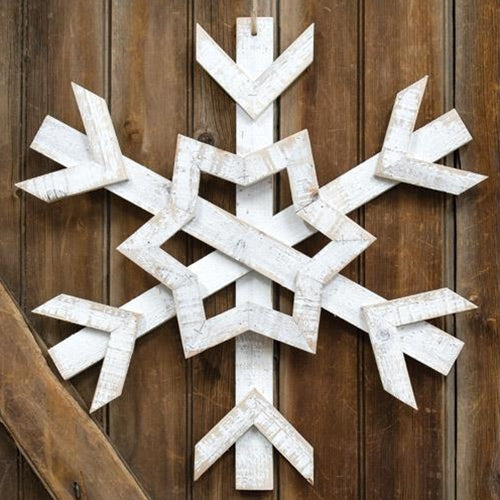 Wooden Jumbo Snowflake